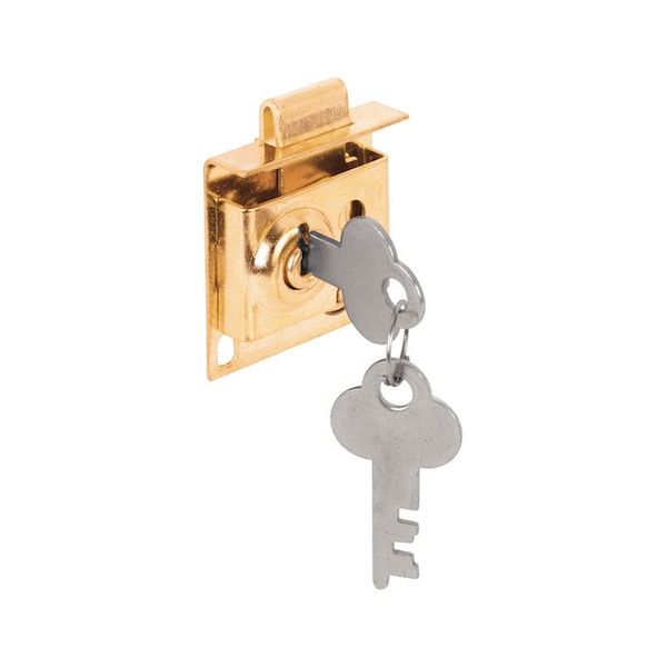 Prime-Line Prime-Line Brass Plated Steel Mailbox Lock S 4049 - main